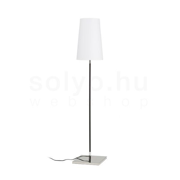 Kép LULU állólámpa fehér/fekete króm 230V LED E27 8W