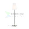 LULU állólámpa fehér/fekete króm 230V LED E27 8W