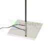 LULU állólámpa fehér/fekete króm 230V LED E27 8W