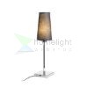 LULU asztali lámpa fekete króm 230V LED E27 8W