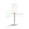 LULU asztali lámpa fehér/fekete króm 230V LED E27 8W