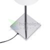 LULU asztali lámpa fehér/fekete króm 230V LED E27 8W