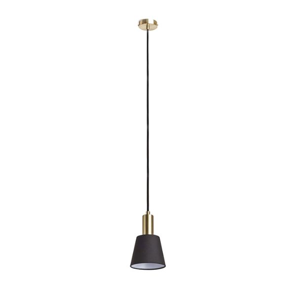 Kép ICAR függő lámpa fekete/aranysárga  230V LED E27 11W