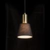 Kép ICAR függő lámpa fekete/aranysárga  230V LED E27 11W