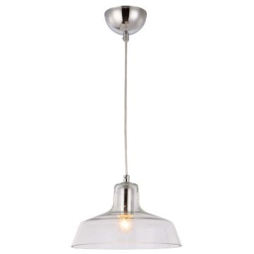 Kép DORA függő lámpa  tiszta üveg/króm 230V LED E27 11W