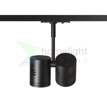 BEEBA II egyfázisú áramkörös sínre fekete  230V LED GU10 2x8W