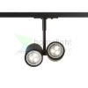 BEEBA II egyfázisú áramkörös sínre fekete  230V LED GU10 2x8W