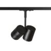 Kép BEEBA II egyfázisú áramkörös sínre fekete  230V LED GU10 2x8W