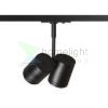 BEEBA II egyfázisú áramkörös sínre fekete  230V LED GU10 2x8W