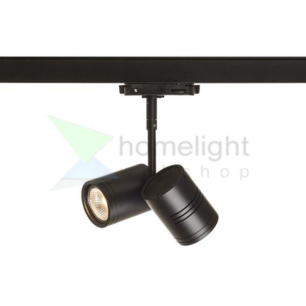 BEEBA II háromfázisú áramkörös sínre fekete  230V LED GU10 2x8W