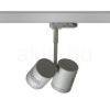 Kép BEEBA II háromfázisú áramkörös sínre ezüstszürke  230V LED GU10 2x8W