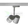 BEEBA II háromfázisú áramkörös sínre ezüstszürke  230V LED GU10 2x8W