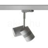 Kép BEEBA II háromfázisú áramkörös sínre ezüstszürke  230V LED GU10 2x8W