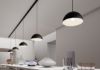 Kép MONROE 30 háromfázisú áramkörös sínre matt fekete/fehér  230V LED E27 11W