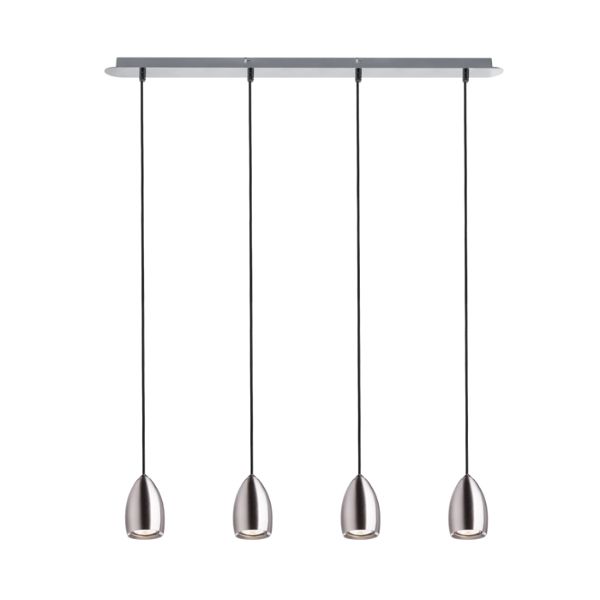 Kép BABADES IV függőlámpa  matt nikkel 230V GU10 4x35W