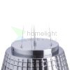 CORONA függő lámpa  krómozott üveg 230V LED E27 15W