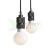 CINDY VI függő lámpa fekete  230V LED E27 6x15W