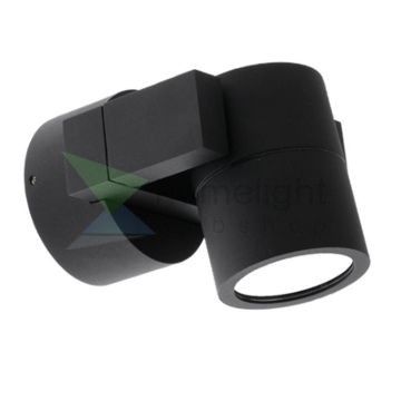 ORIT fali lámpa fekete /alumínium 230V LED 6W 80° IP44  3000K
