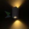 KUBI II antracitszürke 230V LED 2x3W 56° IP54 3000K