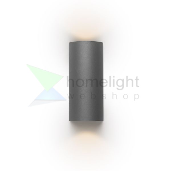 ZACK II antracitszürke 230V LED 2x3W 58° IP54 3000K