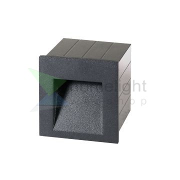 TESS SQ süllyesztett lámpa antracitszürke 230V LED 3W IP54 3000K