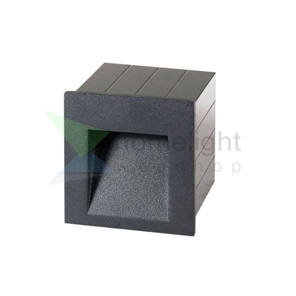 TESS SQ süllyesztett lámpa antracitszürke 230V LED 3W IP54 3000K