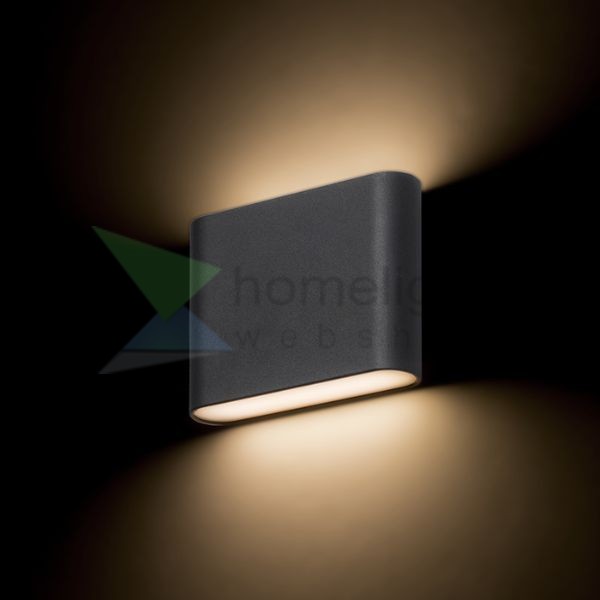CHOIX 114 fali lámpa antracitszürke 230V LED 2x3W IP54 3000K