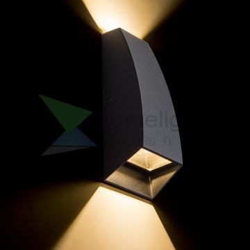 PIA fali lámpa antracitszürke 230V LED 2x3W IP54 3000K