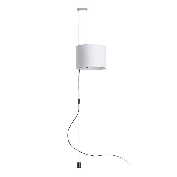Kép BROADWAY állítható magasságú függeszték fehér króm 230V LED E27 15W