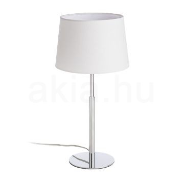 Kép BROADWAY asztali lámpa fehér króm 230V LED E27 15W