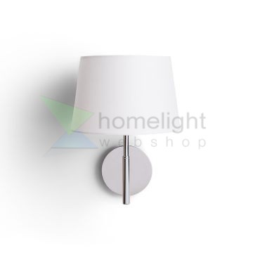 BROADWAY fali lámpa fehér króm 230V LED E27 15W