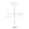 PLAZA állólámpa fehér króm 230V LED E27 15W