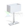 PLAZA M asztali lámpa fehér króm 230V LED E27 15W