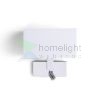 PLAZA fali lámpa LED spotlámpával fehér króm 230V LED E27 LED 15+3W  3000K