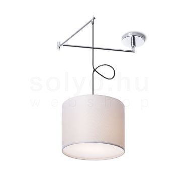 Kép BROADWAY függő karral fehér króm 230V LED E27 15W