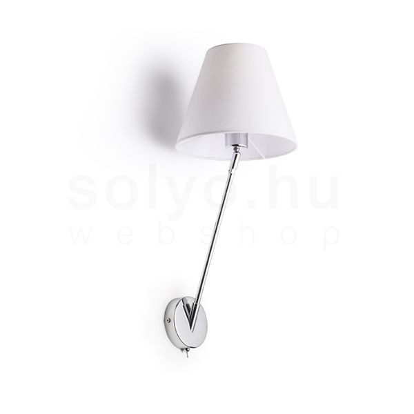 Kép SILENCE fali lámpa fehér króm 230V LED E27 15W