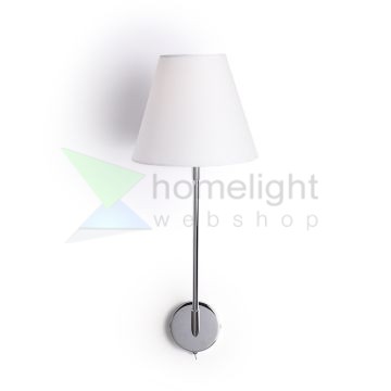 SILENCE fali lámpa fehér króm 230V LED E27 15W