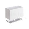 Kép PLAZA S asztali lámpa fehér króm 230V LED E27 15W