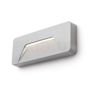 Kép RENO SQ INDR fali lámpa szürke 230V LED 3W IP65 3000K