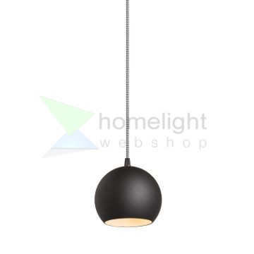 COPA függő lámpa fekete üveg 230V LED E27 11W