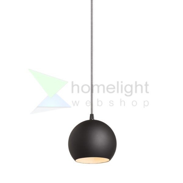 COPA függő lámpa fekete üveg 230V LED E27 11W