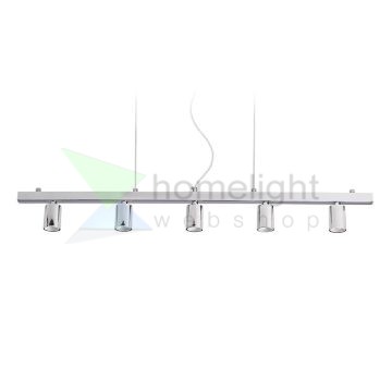 RALLONG V függeszték alap  króm 230V LED E27 5x15W