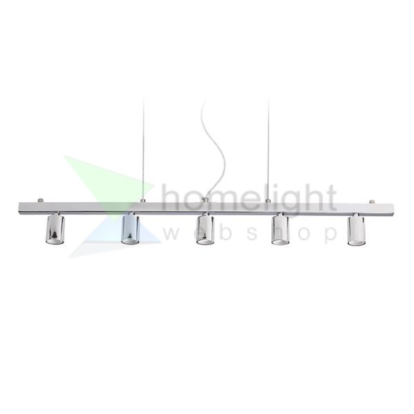 RALLONG V függeszték alap  króm 230V LED E27 5x15W