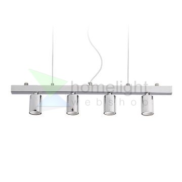 RALLONG IV függeszték alap  króm 230V LED E27 4x15W