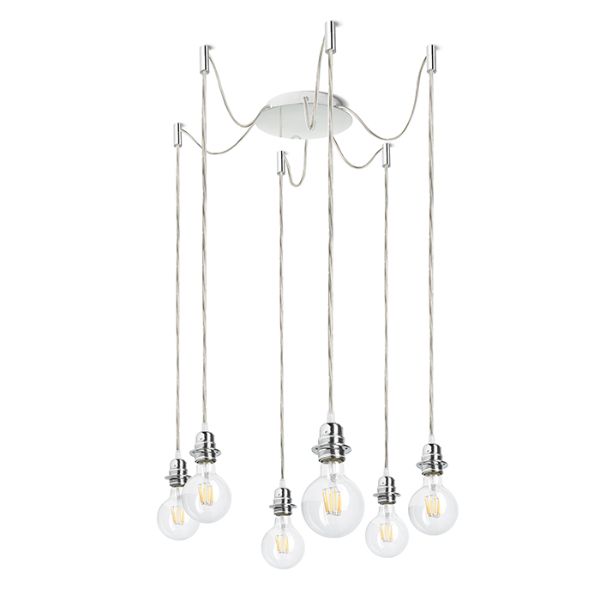 Kép KOMBIX 6 függesztő készlet KA+AK+KF   230V LED E27 6x15W
