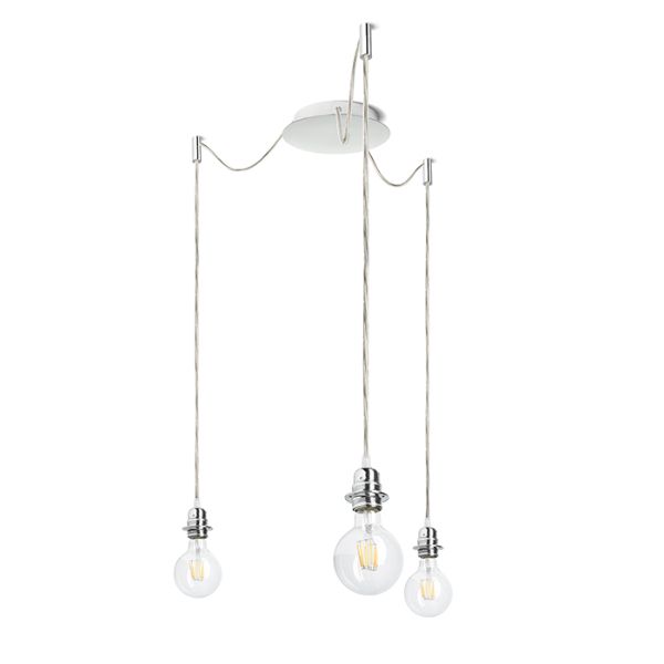 Kép KOMBIX 3 függesztő készlet KA+AK+KF   230V LED E27 3x15W
