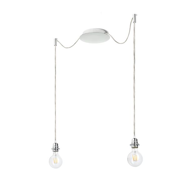 Kép KOMBIX 2 függesztő készlet KA+AK+KF   230V LED E27 2x15W