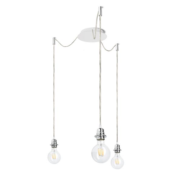 Kép KOMBIX 3 függesztő készlet FEHA+AK+KF   230V LED E27 3x15W