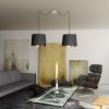 Kép KOMBIX 2 függesztő készlet FEHA+FEKK+KF   230V LED E27 2x15W