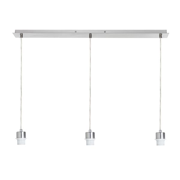 Kép MORE 80 mennyezeti függőlámpa alap  króm 230V LED E27 3x15W